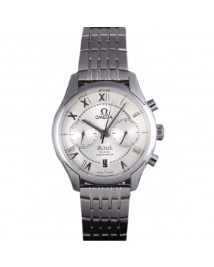 Omega DeVille Stainless Steel Links White Dial 621561