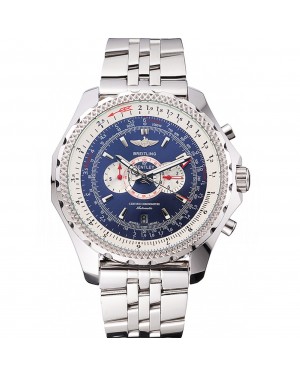 Breitling Bentley Supersports Blue Dial Stainless Steel Case And Bracelet 622221