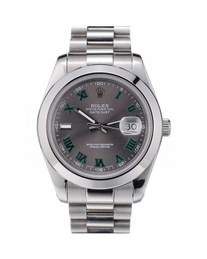 Rolex DateJust Grey Dial Stainless Steel Strap 41982