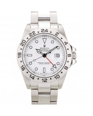 Rolex Explorer Stainless Steel Bezel White Dial