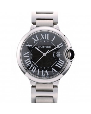 Cartier Ballon Bleu 42mm Black Dial Stainless Steel Case And Bracelet