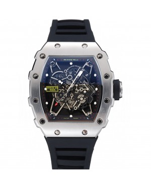 Richard Mille RM 35-01 Rafael Nadal Silver Case Black Rubber Bracelet 1454198