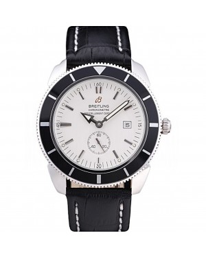 Breitling Certifie SuperOcean White Dial Black Watch