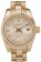 Rolex DateJust Ribbed Pattern Gold Bezel Gold Dial