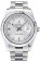 Rolex DayDate Stainless Steel Ribbed Bezel Silver Dial 41976