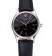 Rolex Cellini Black Dial Stainless Steel Case Black Leather Bracelet 622724