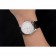 Swiss Rolex Cellini White Guilloche Dial Stainless Steel Case Black Leather Strap
