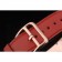 Hermes Heure H Rose Gold Bezel Red Leather Strap White Dial 80233