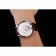Patek Philippe Chronograph White Dial Stainless Steel Case Brown Leather Strap