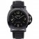 Panerai Luminor Marina Black Dial Black Stainless Steel Case Black Leather Bracelet