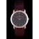 Vacheron Constantin Patrimony Black Dial Rose Gold Case Rich Maroon Leather Bracelet