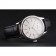 Swiss Rolex Cellini White Guilloche Dial Stainless Steel Case Black Leather Strap