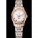 Omega De Ville Ladies White Dial Rose Gold Case Two Tone Bracelet 1453782