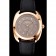 Hermes Dressage Light Brown Dial Rose Gold Case Black Leather Strap