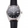 Swiss Tag Heuer Carrera Calibre 5 Black Dial Stainless Steel Case Black Leather Strap