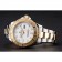 Rolex Yacht-Master White Dial Gold Bezel Stainless Steel Case Two Tone Bracelet