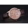 Patek Philippe Geneve Two Dial Rose Dial Rose Gold Bezel Brown Leather Band 622149