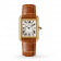 Swiss Tank Louis Cartier watch, Large model, yellow gold, leather, sapphire
