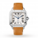 Swiss Santos de Cartier watch, Large model, automatic, steel, interchangeable metal and leather bracelets