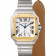 Swiss Santos de Cartier, Large model, yellow gold & steel