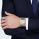 Swiss Santos de Cartier, Large model, yellow gold & steel