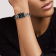 Swiss Designer Premiere Steel and Onyx Watch
