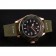Rolex Yacht Master Black Dial Green Bezel Rose Gold Case Green Leather Bracelet 1453862