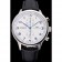 Swiss IWC Portugieser Power Reserve White Dial Stainless Steel Case Black Leather Strap