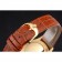 Swiss Rolex Cellini Date Gold Guilloche Dial Gold Case Light Brown Leather Strap