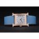 Hermes Heure H Rose Gold Diamond Encrusted Bezel Blue Leather Strap White Dial 80238