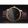 Swiss Vacheron Constantin Patrimony Grey Dial Gold Diamonds Case Brown Leather Bracelet 1454182