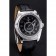 Rolex Sky Dweller Black Dial Stainless Steel Case Black Leather Strap