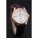 Rolex Cellini White Dial Gold Case Brown Leather Strap 622833