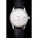 Swiss Rolex Cellini Date White Dial Stainless Steel Case Black Leather Strap