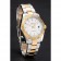 Swiss Rolex Datejust White Dial Stainless Steel Case Two Tone Gold Bracelet