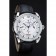 Patek Philippe Complications Chronograph White Dial Silver Case Black Leather Bracelet 1454237