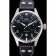 IWC Pilot 7 Day Black Dial Black Leather Bracelet
