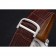 Cartier Calibre Tourbillon White Dial Stainless Steel Case Brown Leather Strap 622750