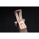 Patek Philippe Nautilus Black Dial Rose Gold Case Black Leather Strap