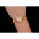 Swiss Rolex DayJust Diamond Pave Gold Dial Gold Diamond Bracelet 1453953