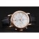 Omega Seamaster Vintage Chronograph White Dial Rose Gold Case Black Leather Strap