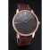 Swiss Vacheron Constantin Patrimony Grand Taille Grey Dial Rose Gold Diamonds Case Brown Leather Bracelet 1454172