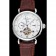 Vacheron Constantin Traditionnelle Calibre White Dial Silver Case Brown Leather Bracelet 1454065