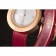 Hermes Classic MOP Dial Magenta Leather Bracelet 801388