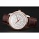 Swiss Patek Philippe Multi-Scale Chronograph White Dial Rose Gold Case Brown Leather Strap