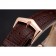 Patek Philippe Chronograph White Dial Rose Gold Case Brown Leather Strap