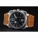 Bell and Ross BR 03-94 Black Dial Silver Case Brown Leather Strap