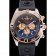 Breitling Chronomat Black Dial Rose Gold Bezel And Subdials Stainless Steel Case Black Rubber Strap