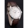 Swiss Patek Philippe Calatrava White Dial Stainless Steel Case Brown Leather Strap