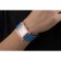 Hermes Heure H Rose Gold Diamond Encrusted Bezel Blue Leather Strap White Dial 80238